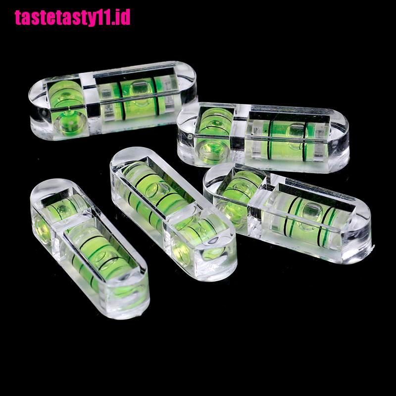 2pcs bubble spirit level mini Bentuk T Bahan Akrilik