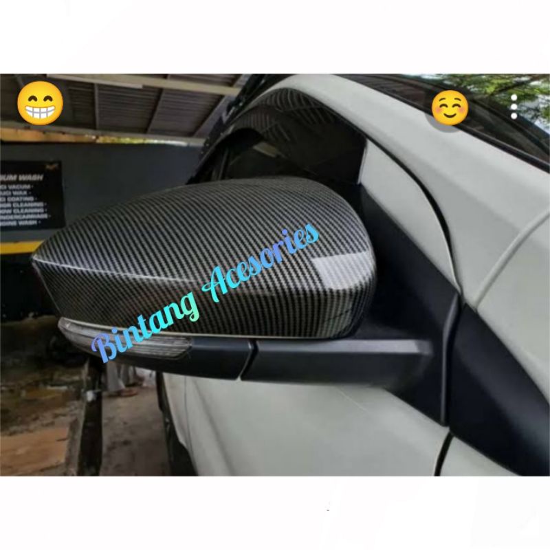 Cover Spion Mobil Toyota RAIZE Full Carbon Pelapis Spion Mobil RAIZE Carbon