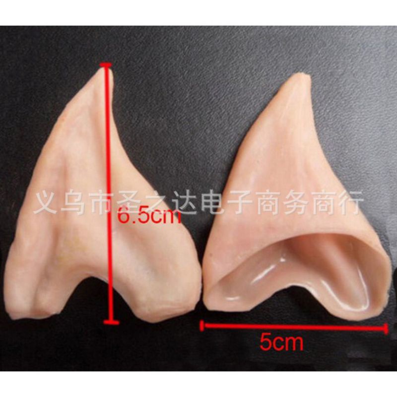 EAR ELF SILICONE LATEX TELINGA PALSU PANJANG ELF COSPLAY KUPING MAINAN