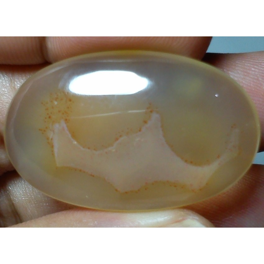 akik sulaiman susup bintik merah pola mahkota raja