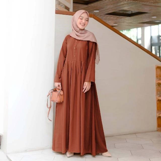 Inayah Dress TERACOTA by Vanilla Hijab