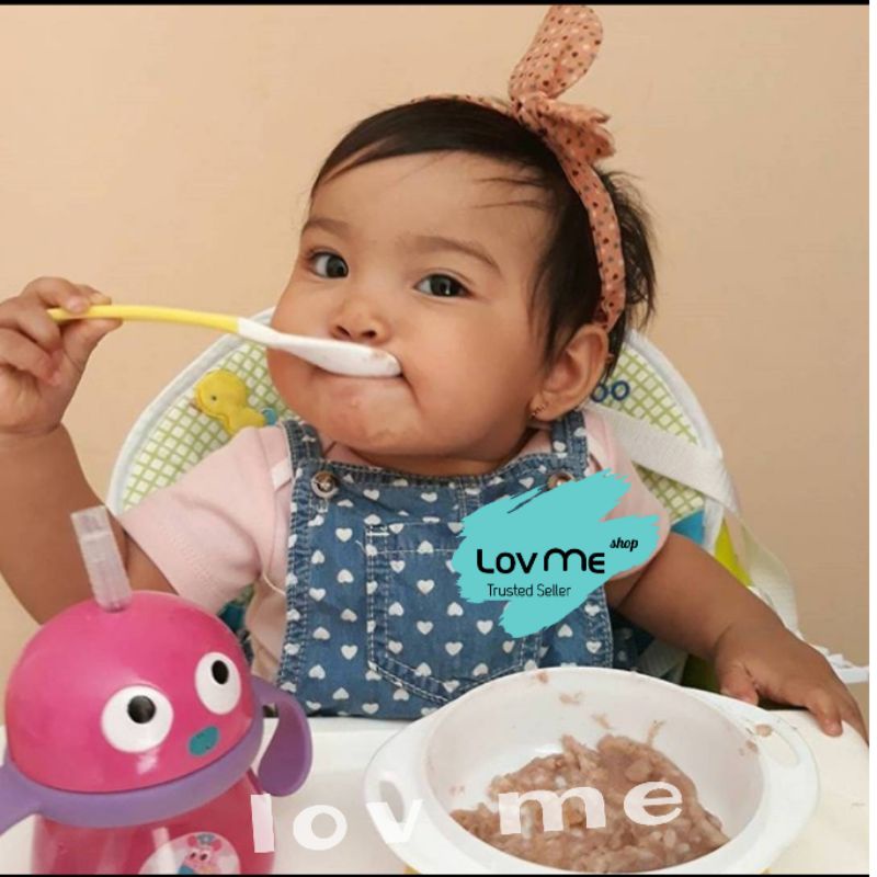 lov me❤ Baby Safe | Flexible Head Spoon isi 2 BS349 | Sendok Silikon | Sendok Makan