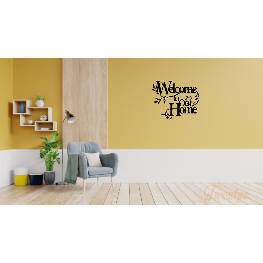 STICKER CUTTING STIKER WELCOME HOME STIKER MOBIL DIDNDING DLL