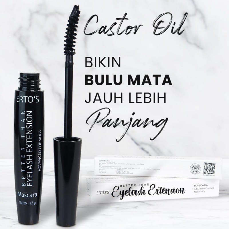 ERTOS Mascara - Better Than Eyelash Extension / Penebal Pelentik Bulu Mata