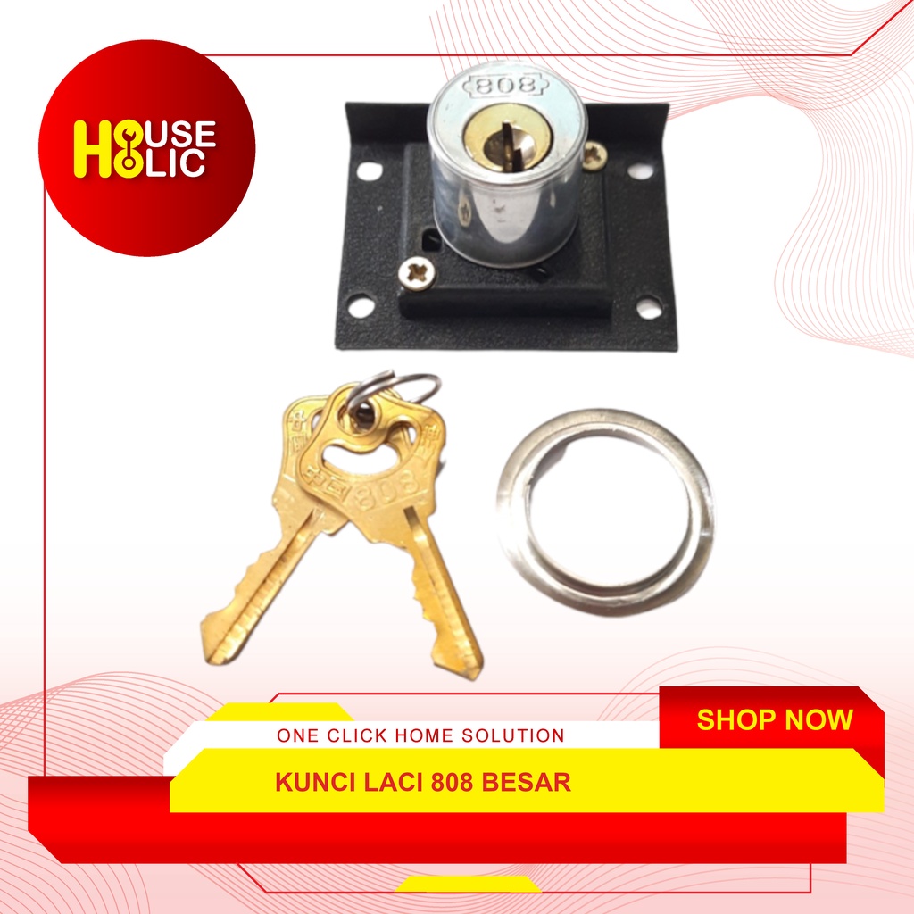 Kunci Laci 808 Kunci Lemari Etalase Loker 2&quot; Inch Drawer Lock Camlock