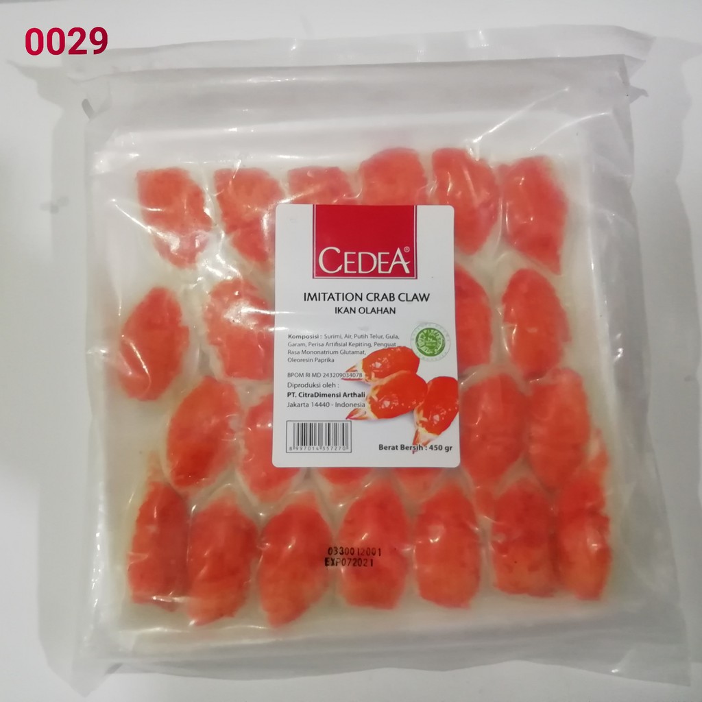 

Frozenfood Cedea crabclaw PROMO murah 450gr | Frozenfood Bandung