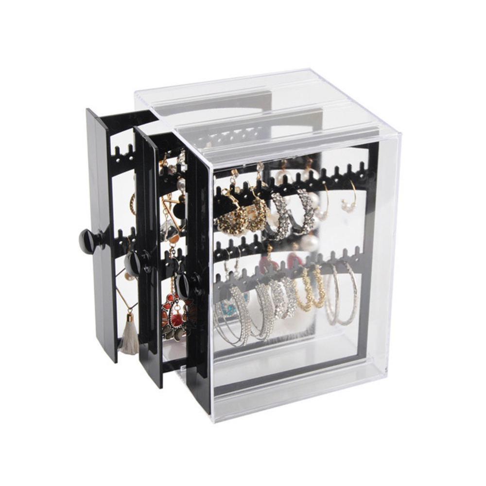 Timekey Kotak Display Organizer Perhiasan Kalunggelanganting Bahan Akrilik Transparan Anti Debu G6L1