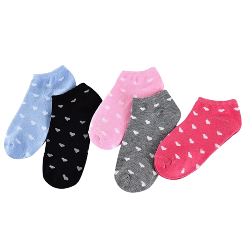 (COD) Kaos Kaki Pendek Semata Kaki Kaos Kaki Motif Love Socks MALL SHOPPING