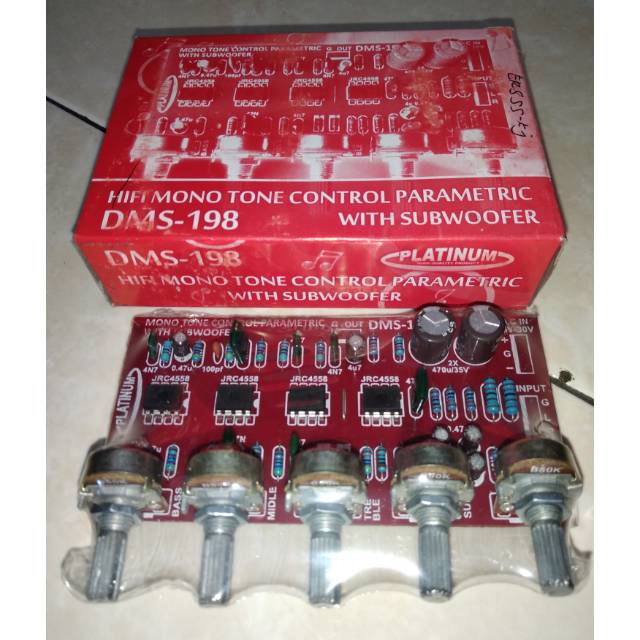 KIT TONE CONTROL MONO PARAMETRIC WITH SUBWOOFER DMS 198