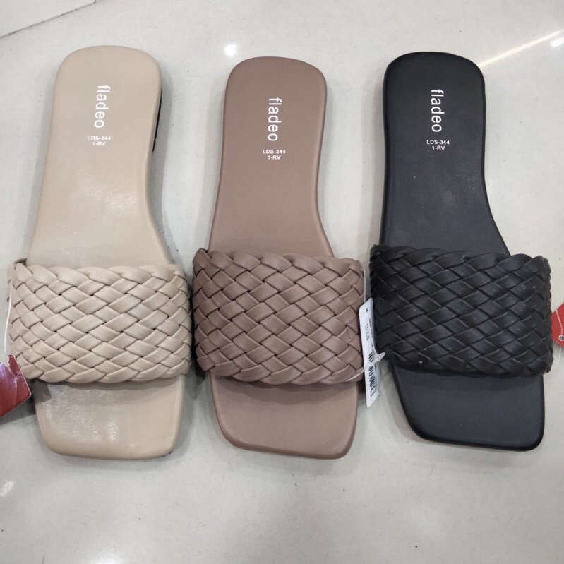 sandal wanita teplek fladeo