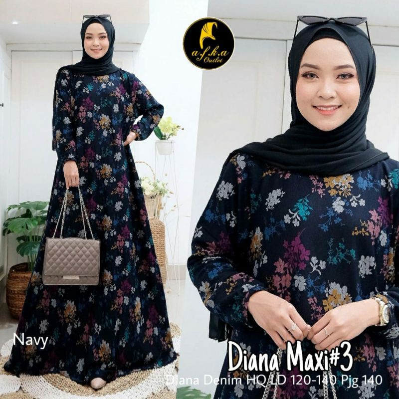 DIANA MAXY - DRESS DENIM - MAXY BERBAHAN DENIM