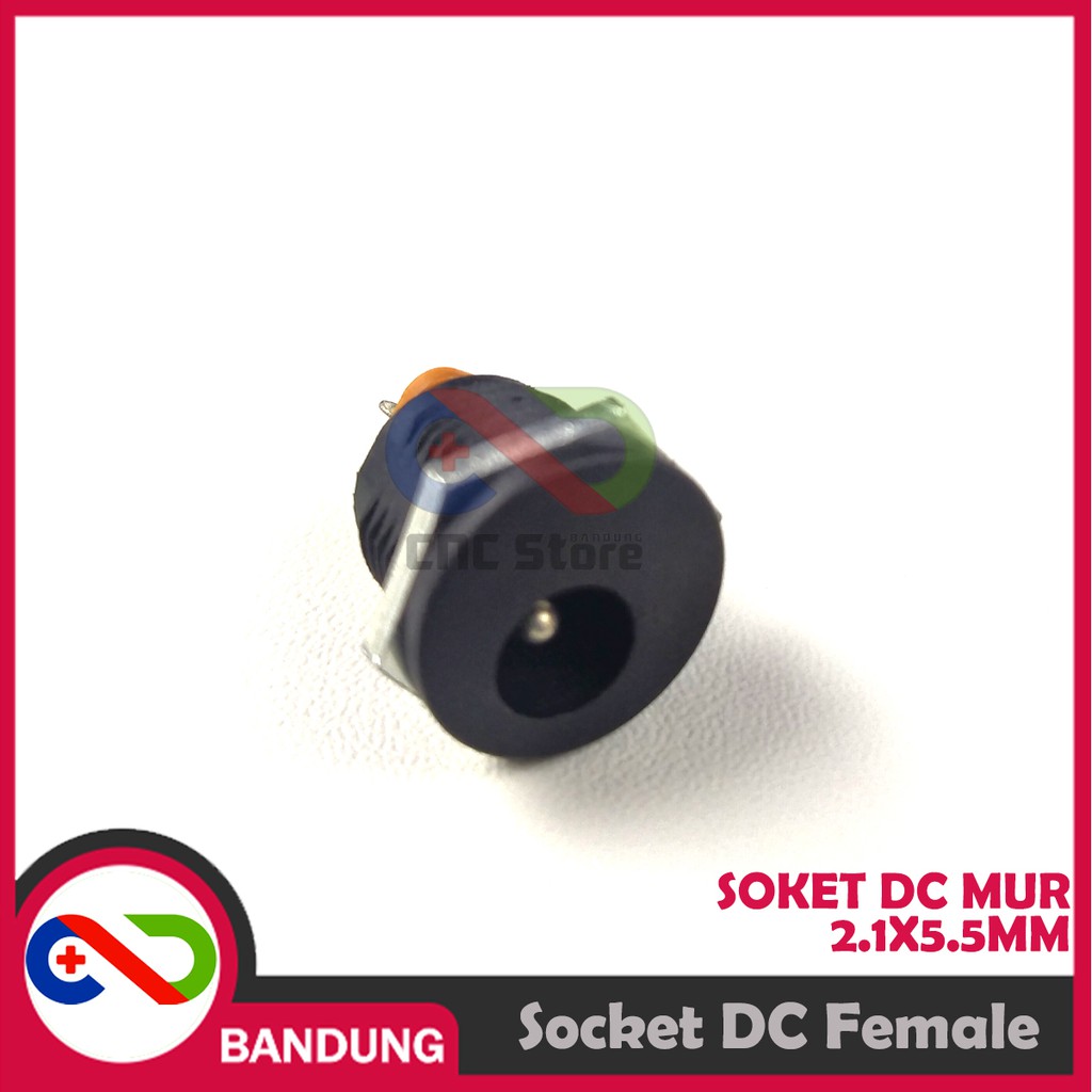 SOCKET SOKET DC MUR 2.1X5.5MM PANEL MOUNT FEMALE POWER SUPPLY BULAT