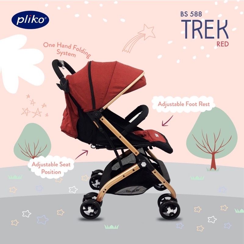 BABY STROLLER KERETA DORONG BAYI PLIKO TREK BS-588 / BS588 / BS 588