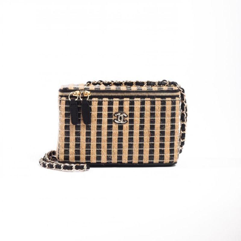 VANITY RAFFIA JUST THREAD BAG