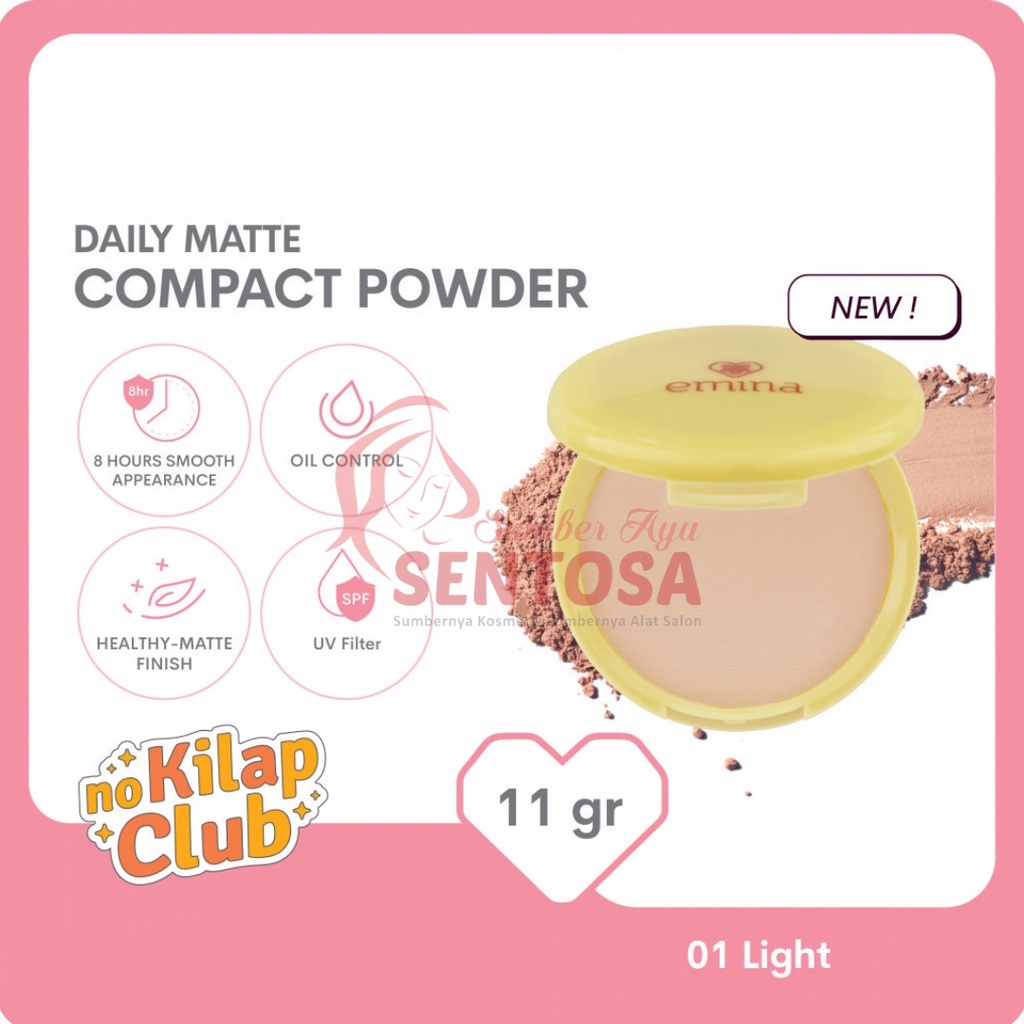 EMINA DAILY MATTE COMPACT POWDER 11GR