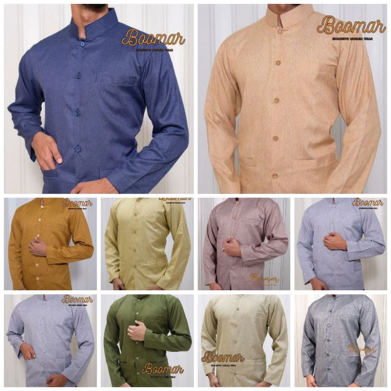 Baju Koko Pria Takwo Premium Habaib Kain Katun Madinah