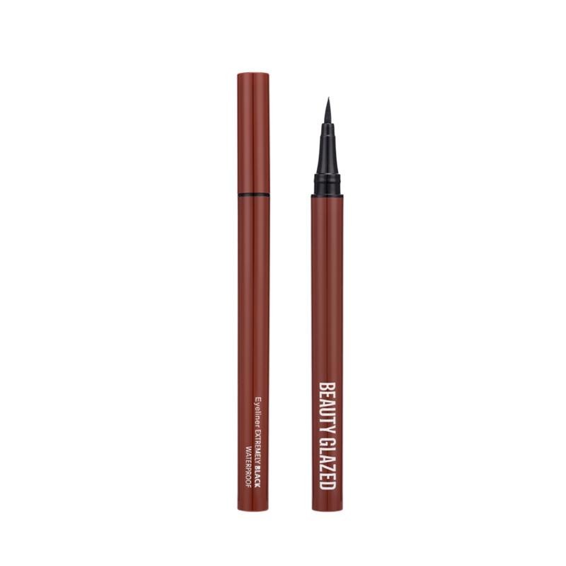 Beauty Glazed Chocolatte Extremly EYELINER BLACK Waterproof Longlasting Eyeliner Beauty Glazed Eyeliner Waterproof Beauty Glazed