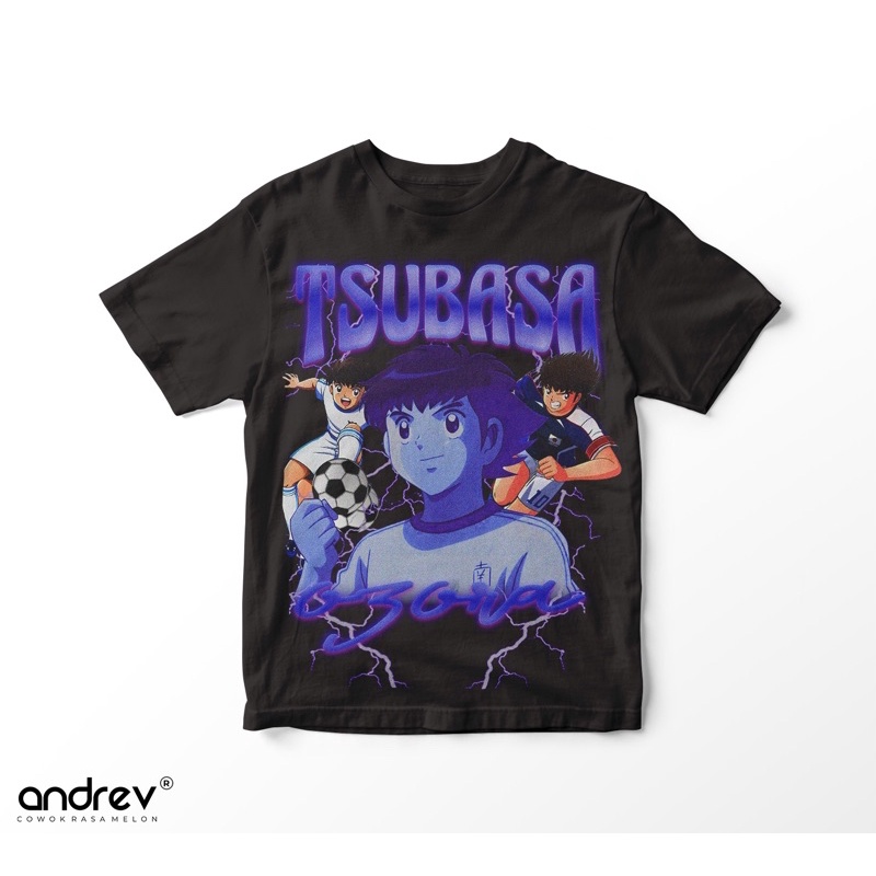 Tsubasa Tee Vintage Oversized - Baju Vintage Bootleg Tsubasa