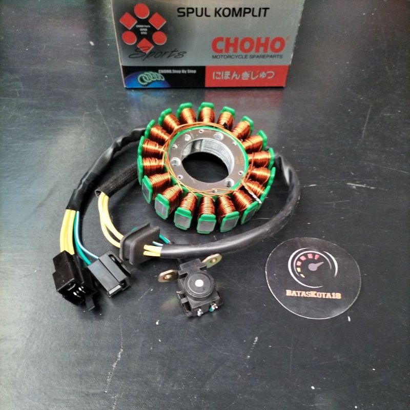 spool spull stator assy plus pulser thunder125 thunder 125 komplit original choho