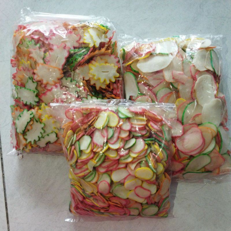 

Krupuk Bawang warna | krupuk seblak 500g (mentah)