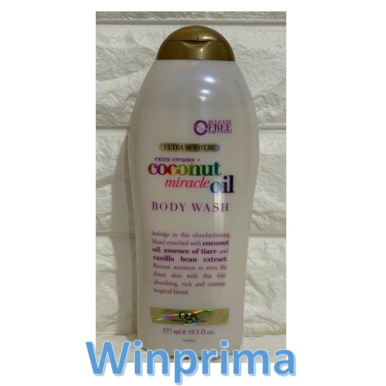 OGX Extra Creamy + Coconut Miracle Oil Ultra Moisture Body Wash - OGX Body Wash