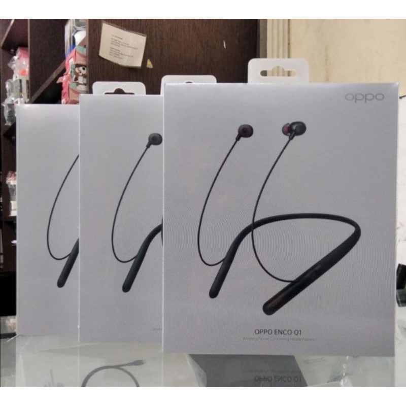 100% Original Garansi Resmi Handsfree earphone headset sport bluetooth Oppo Enco Q1 resmi oppo