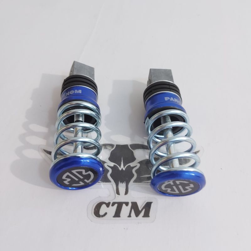 footstep Model Per / Spiral Injakan Kaki Untuk Semua Motor - BIRU