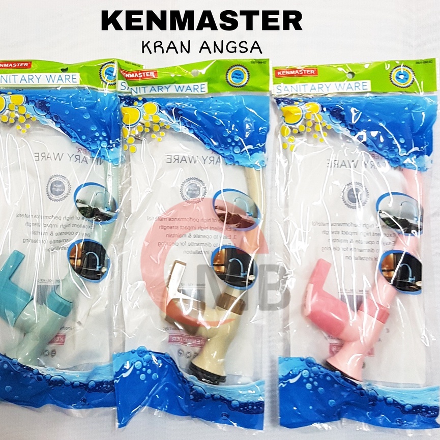 Kran Tanam Pvc Kenmaster / Keran Cuci Piring Tanam  / Kran Westafel Dapur / Kran Sink Pvc Kenmaster