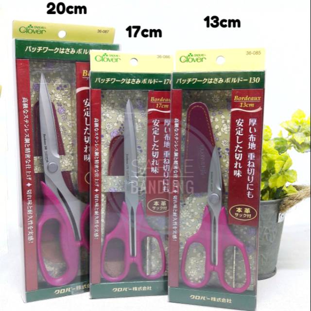 Clover Gunting Bordeaux Scissors/Gunting Kain/Gunting Jepang