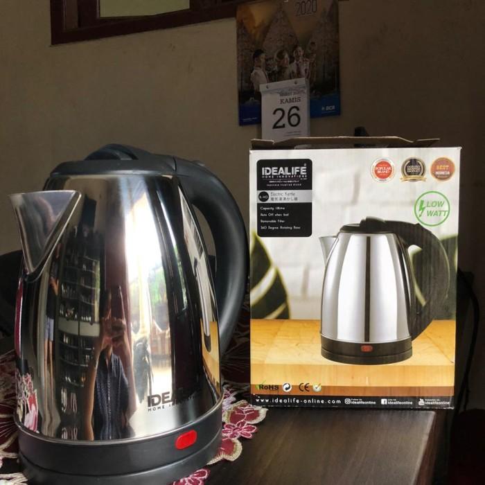 Teko Listrik Stainless Otomatis - Teko Listrik Low Watt 1.8L IDEALIFE
