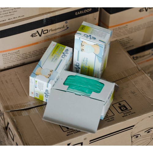 Masker Evo Surgical EARLOOP Isi 50 Pcs