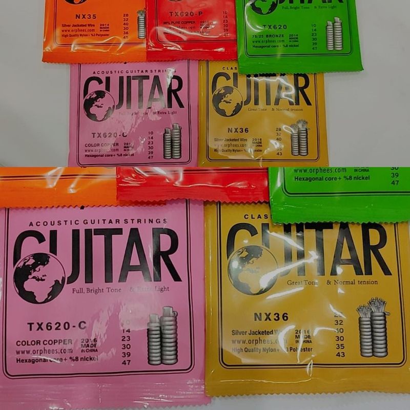 Jual ORIGINAL ORPHEE ACOUSTIC GUITAR STRINGS (ONESET) Shopee Indonesia