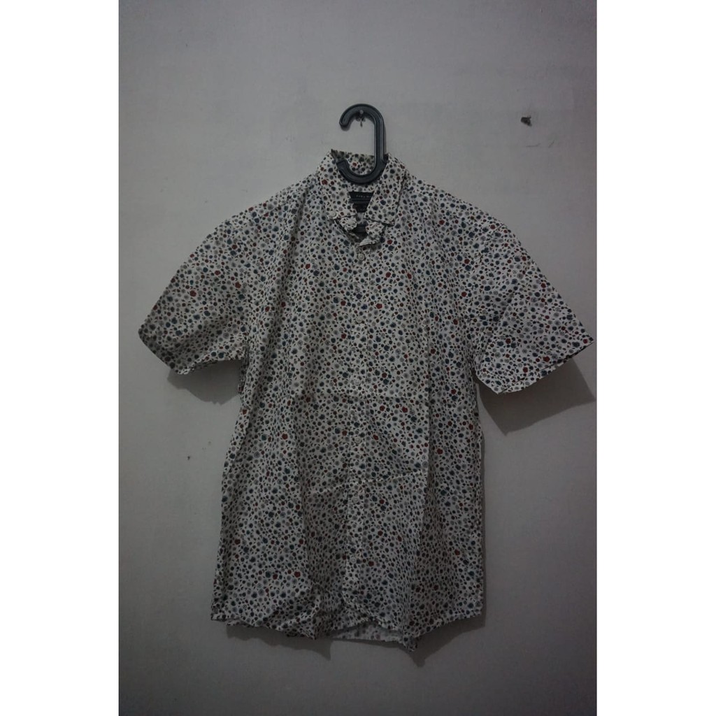 PRELOVED ZARA MAN KEMEJA PRIA ORIGINAL / ZARA MAN SHIRT ORI FLORAL PRINT