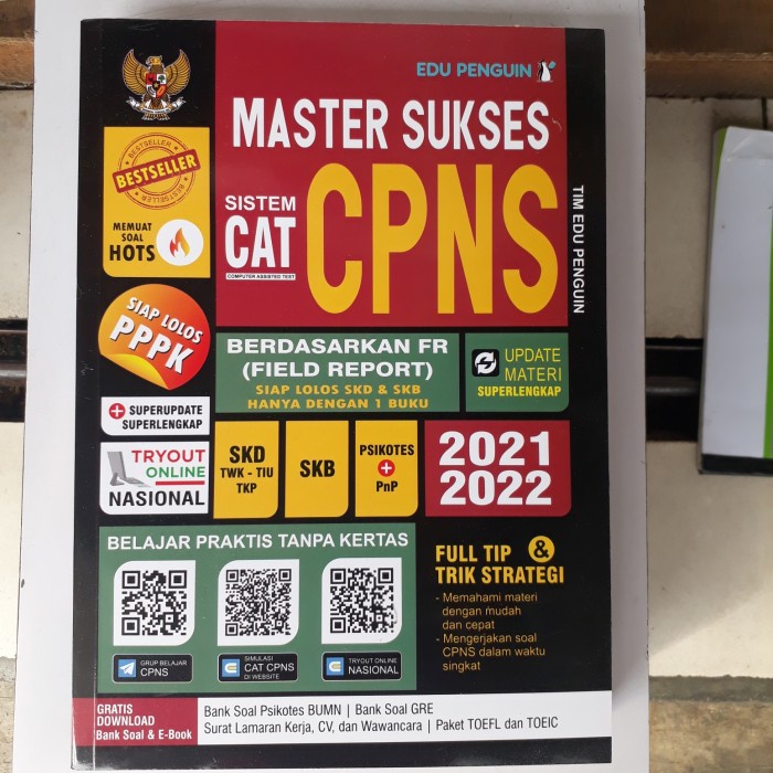 

NEW PRODUCT MASTER SUKSES CAT CPNS thn 2021- 2022 KPL208