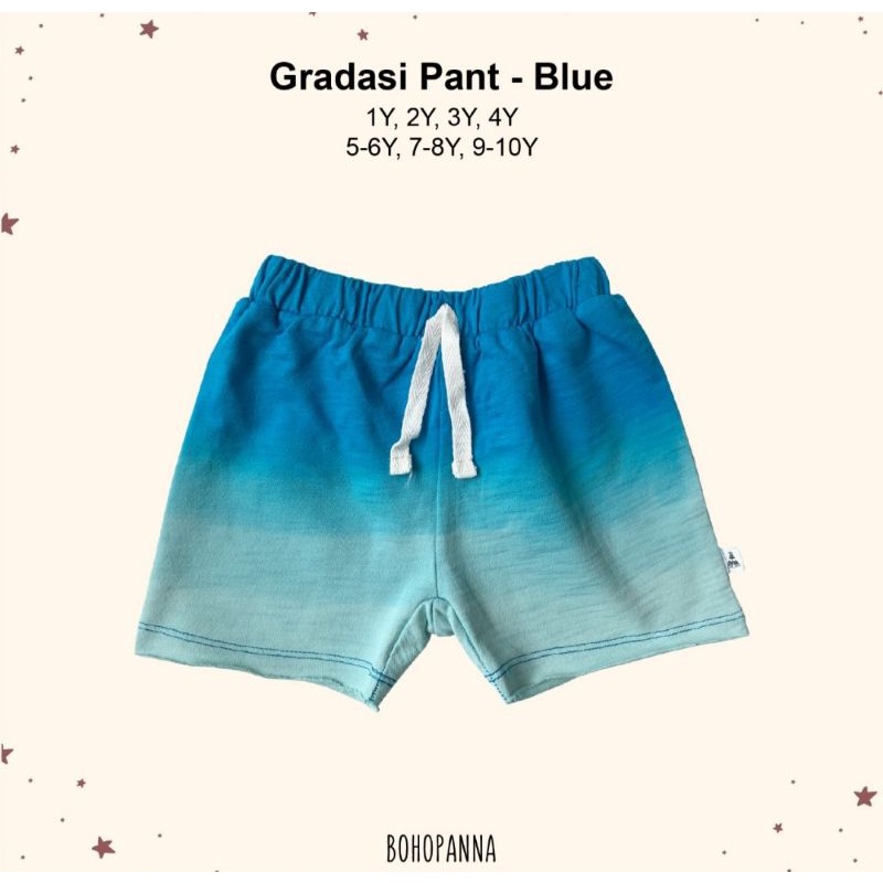 Gradasi Pant Bohopanna / Celana Pendek Anak Unisex / Celana Pendek Anak Katun