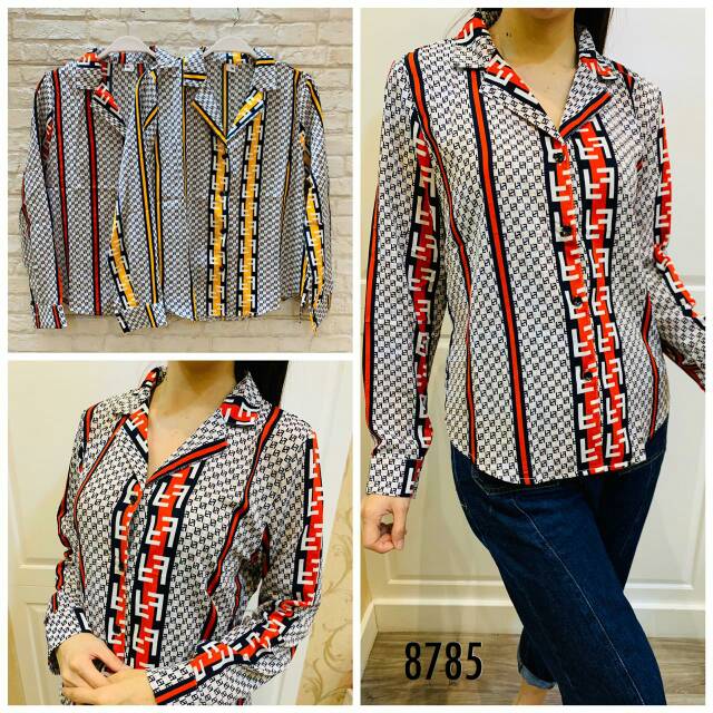 Kemeja branded import 8785-C IMPORT