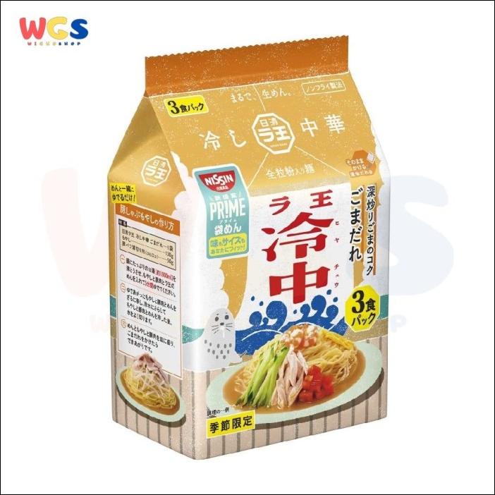 

NISSIN RAOH PRIME JAPAN COLD NOODLE SESAME VINEGAR 3 MEALS PACK X 120G