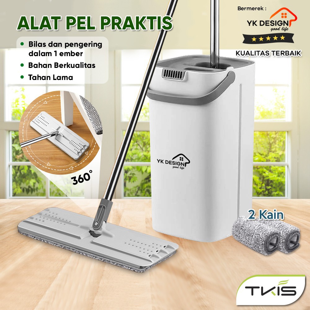 Alat pel lantai bentuk persegi panjang FREE 2 Kain YK DESIGN YK-605