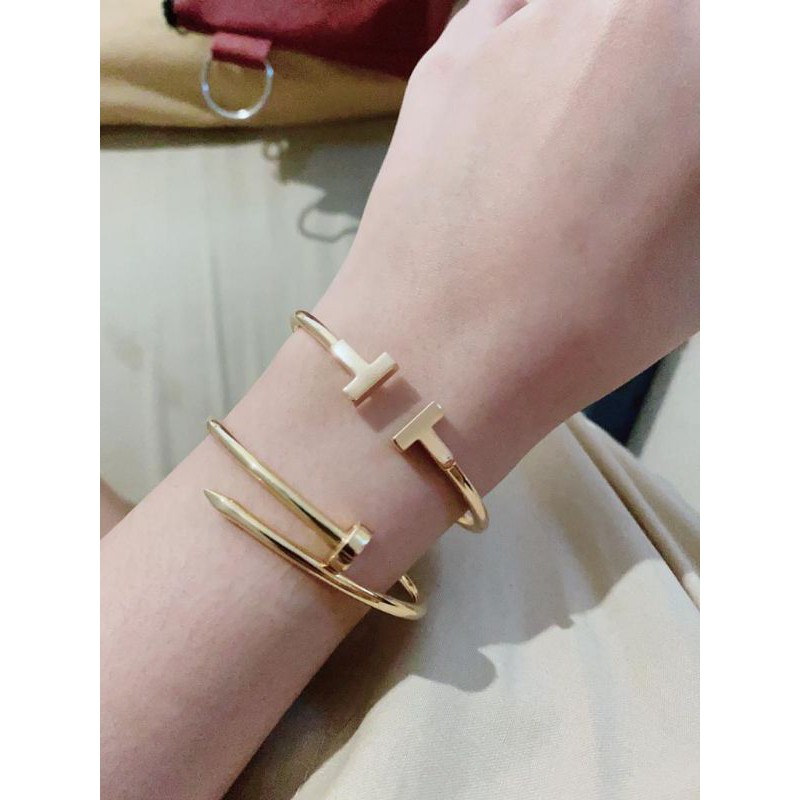 gelang emas itally / gelang tiffany / gelang cartier paku / gelang mas/ gelang gold