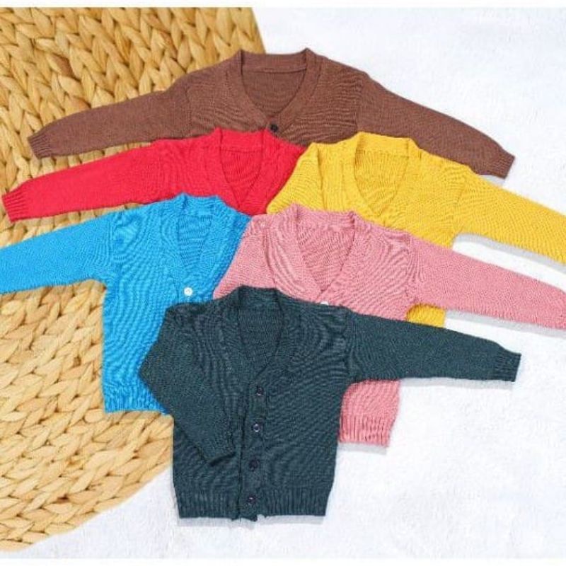 Cardigan Anak Rajut 2-3 Tahun KANCING BATOK cardigan rajut anak Cardigan Kardigan Rajut Anak unisex