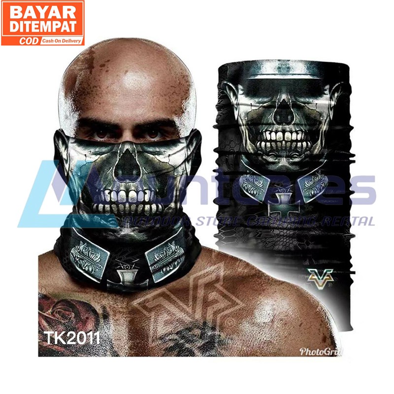 COD Baff MOTIF KARAKTER Masker Bandana balaclava Rider Tengkorak skull rahang seamless tanpa jahitan