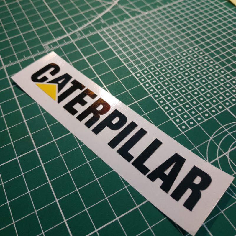 

caterpillar stiker logo