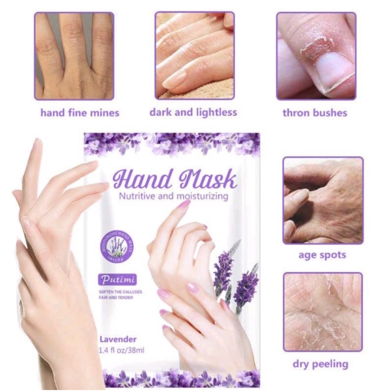 1 pasang Putimi Hand Mask Nutritive and Moisturizing Masker Tangan Putimi