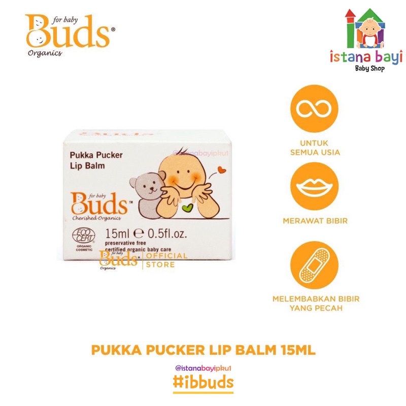 Buds Organics Pukka Pucker Lip Balm/Baby lip balm