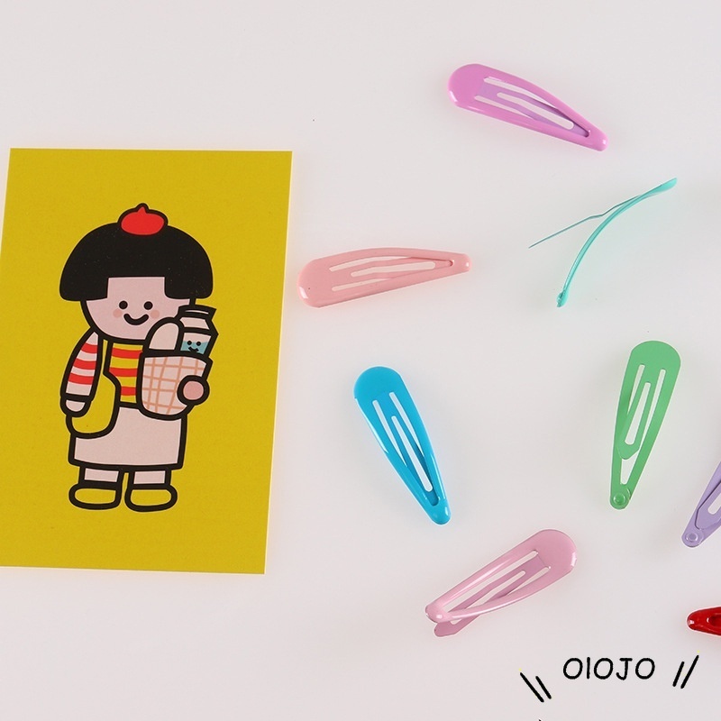 1Pc Jepit Rambut Wanita Bentuk Biji Melon Warna Permen Untuk Pesta / Hadiah - ol