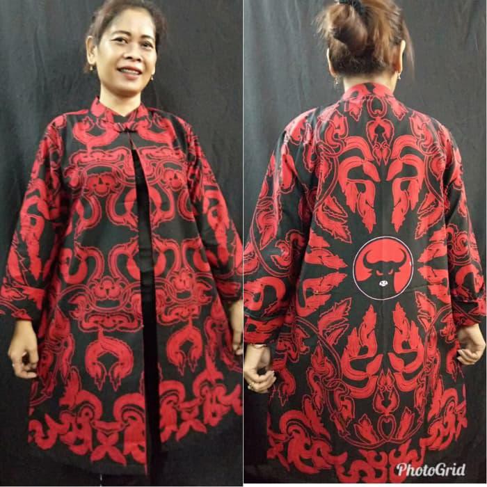 Termurah Batik Solo Dress Pdi Perjuangan Pdi-P Barcellone Batik Amanah