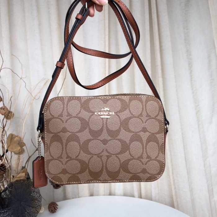 Tas Selempang wanita coach Messanger bag Cocok untuk hangout - 1-brown