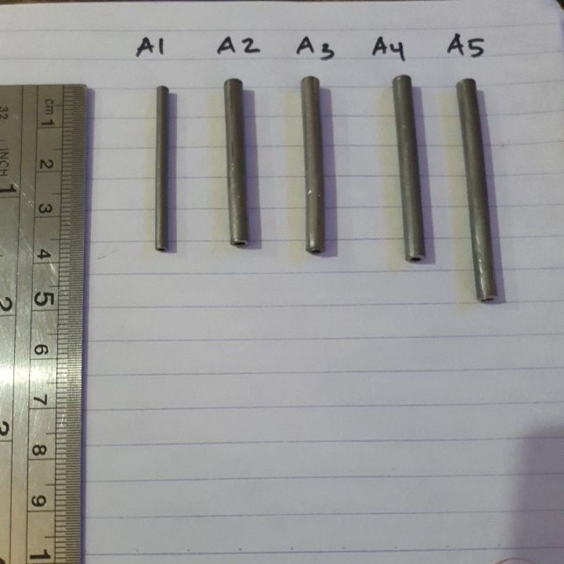 timah lidi dapat 10pcs untuk mancing