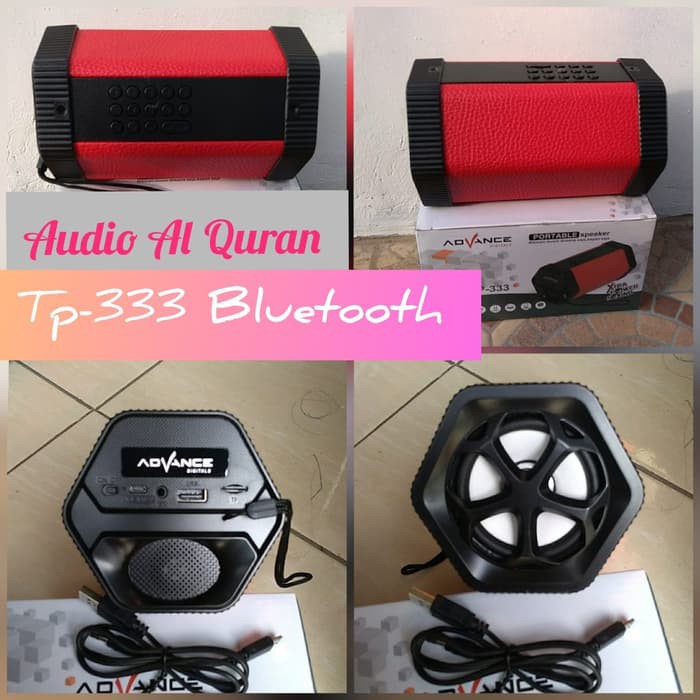 Mp3 Player - Media Player - Music Player Audio Al Quran Hafalan Advance Tp 333Bt Murojaah Elektrik