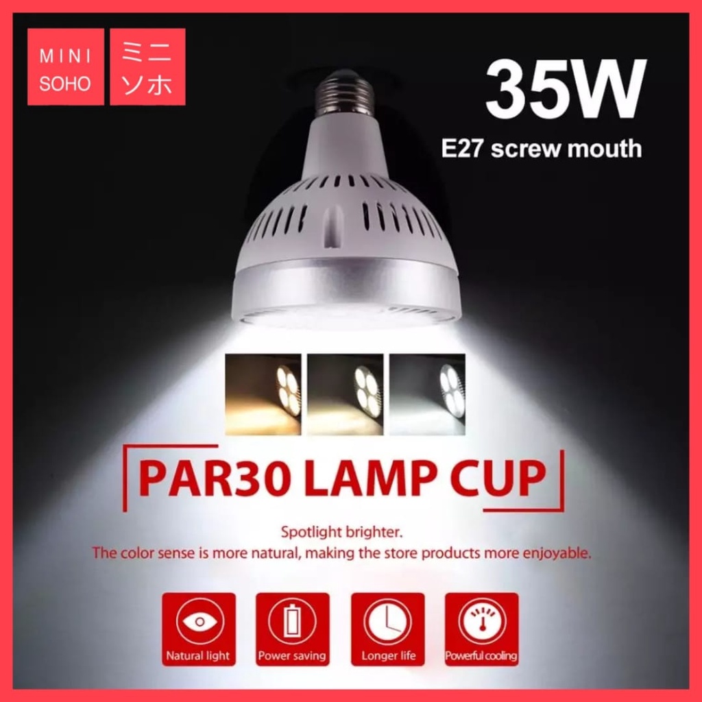 Lampu Sorot LED PAR30 E27 35W Watt Spotlight Light Lamp